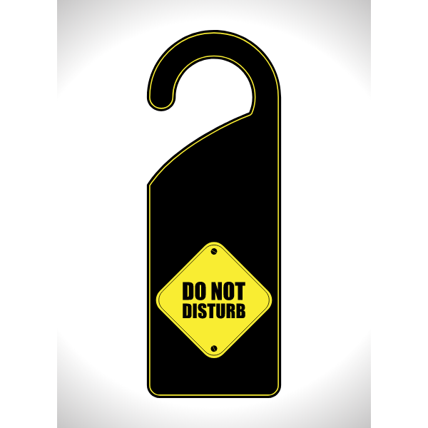 Do not disturb door hanger