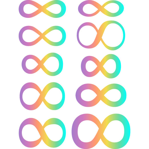 10 Pastel Autism Infinities