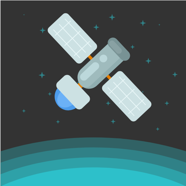 Satellite in orbit