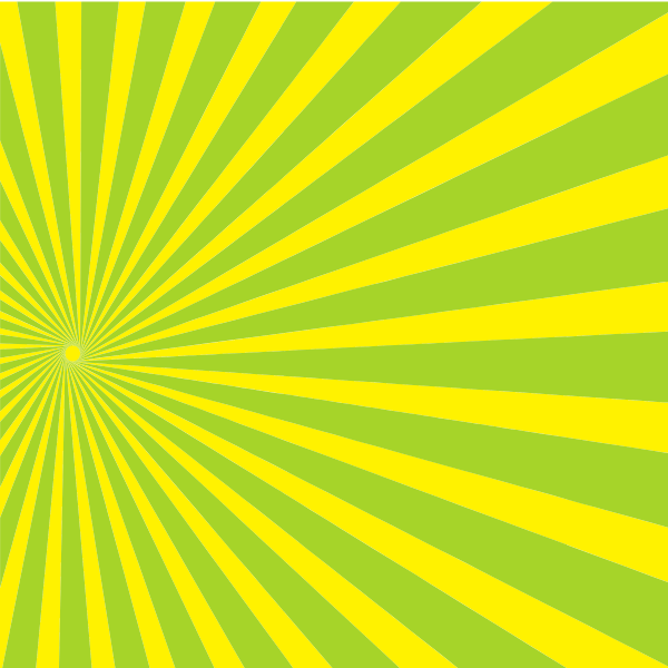 Lime green sunbeam pattern