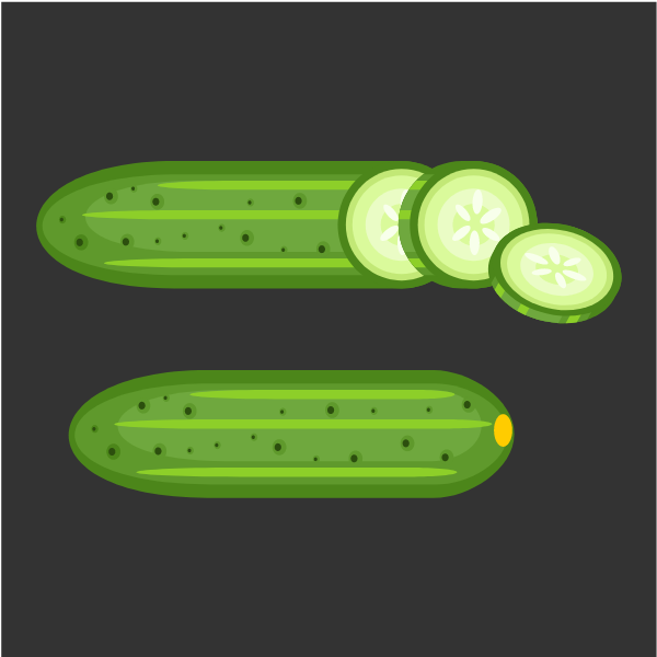 Cucumber sliced