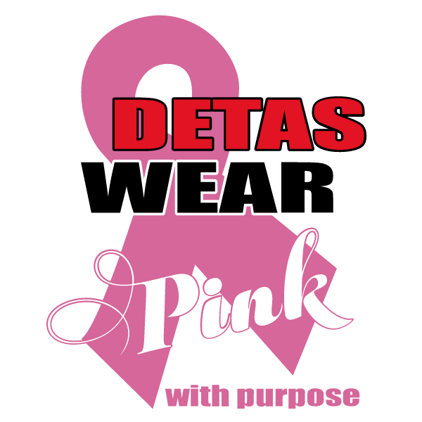Deltas Wear Pink With Purposes Breast Cancer Svg