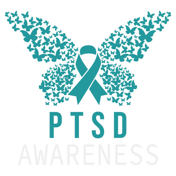 Butterfly Ptsd Awareness Teal Ribbon, Svg Files For Crafting And Diy Projects