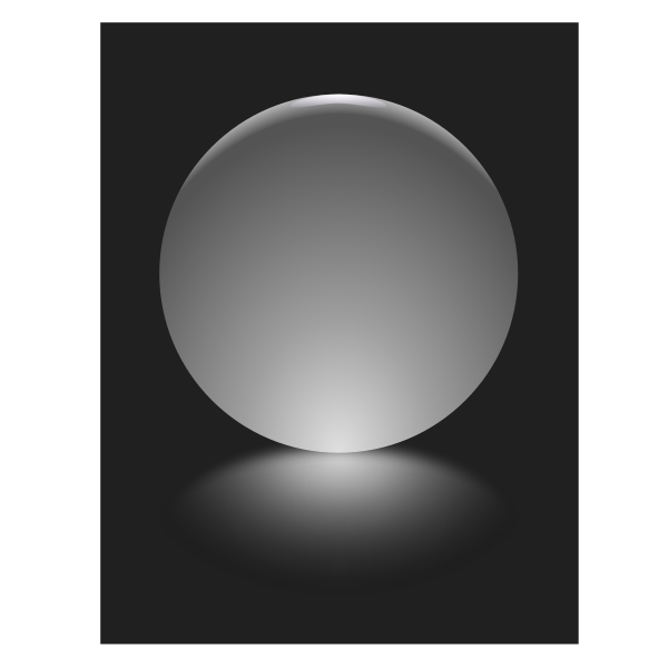 1 Silver Sphere Blurred Reflection