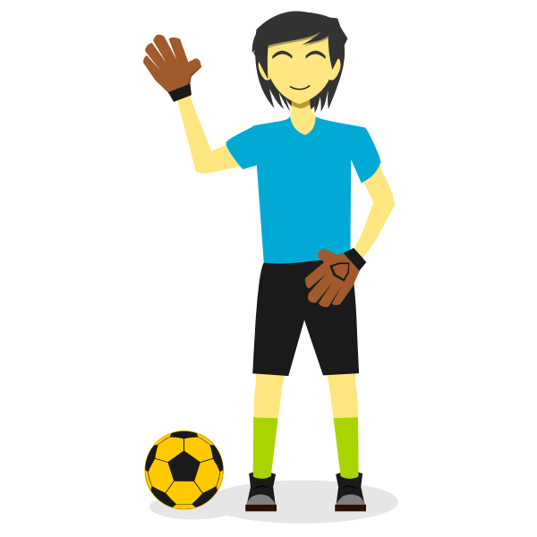 222 1022 Soccer Goal Keeper