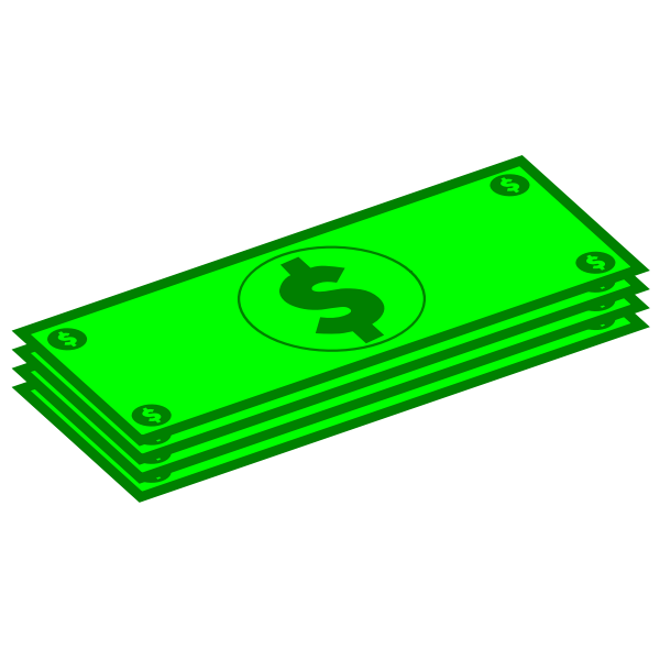 Dollar banknotes vector image