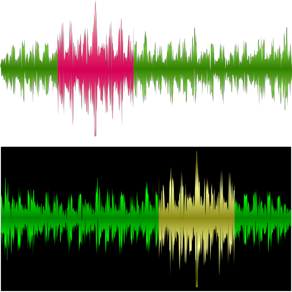 Vector graphics of a musical equalizer