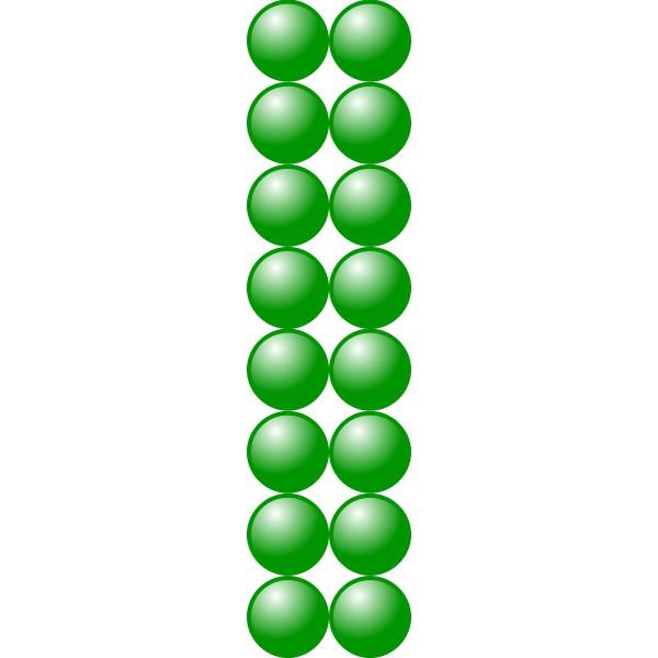 2x8 green balls