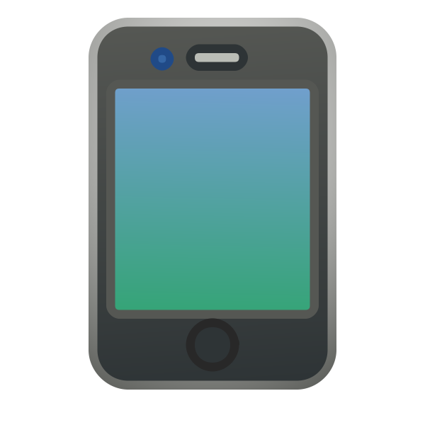 iPhone 4 blue vector illustration