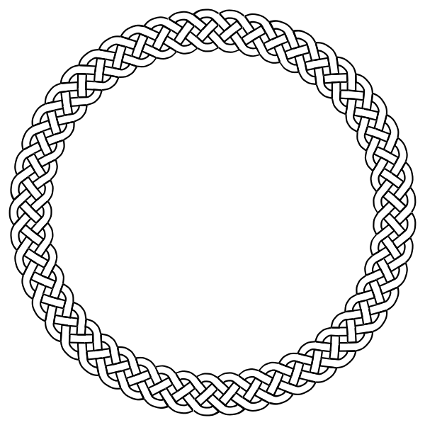 4-plait border circle