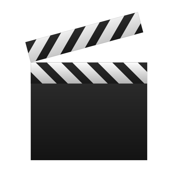 Blank clapperboard vector image