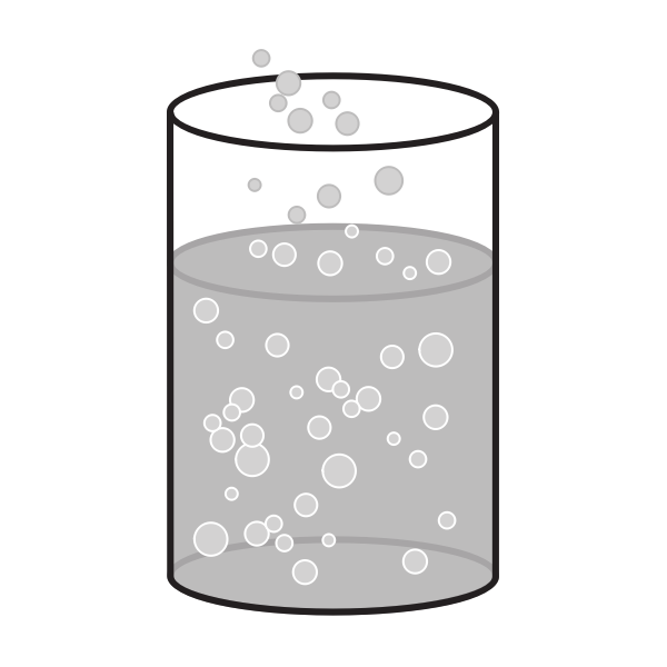 Vector graphics of chemical experiment result