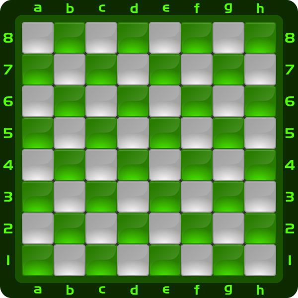 5 Chessboard Color Verde Clipart by DG RA