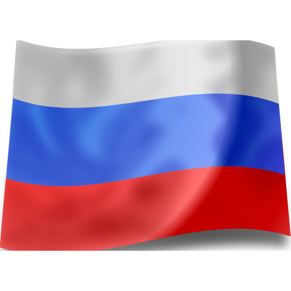 Flag of the Russian Federation vector clip art