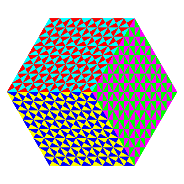 3d cube colorful pattern