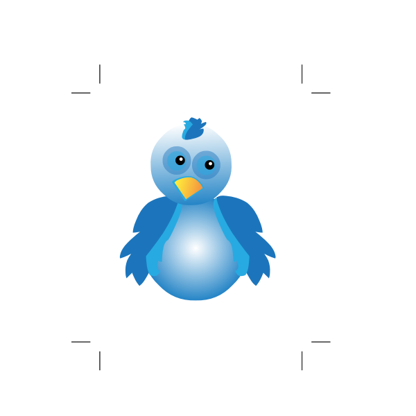 2D image of blue bird