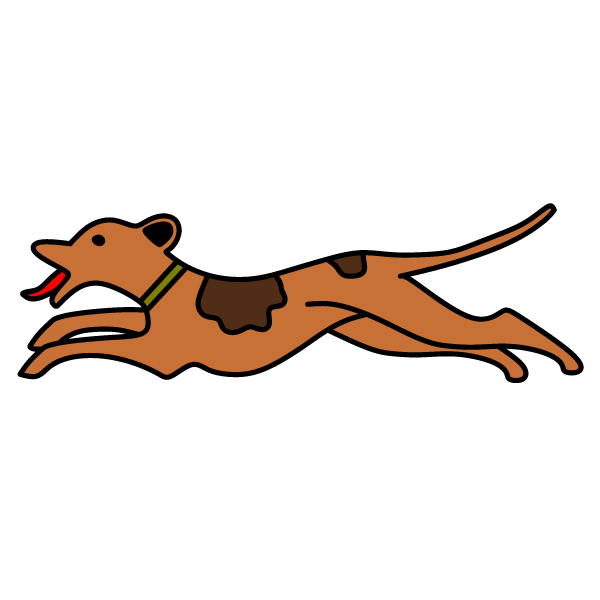 A running dog