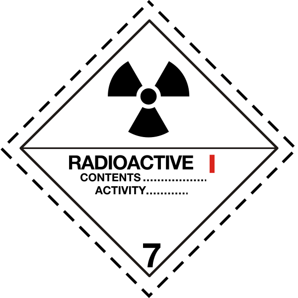 Radioactive pictograph