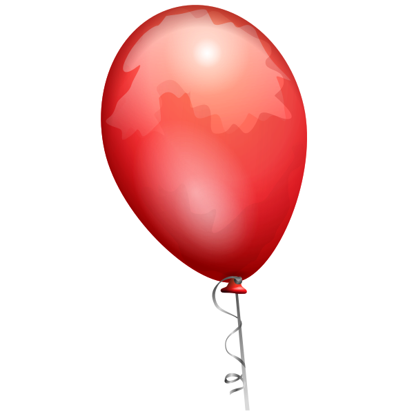 Red balloon vector image