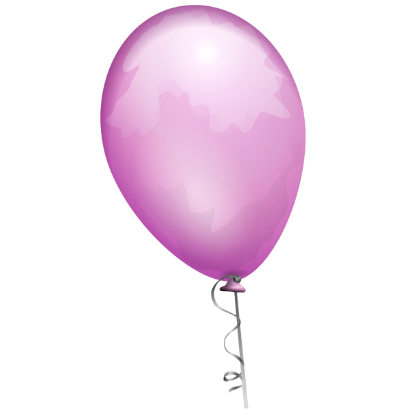 Pink balloon vector image