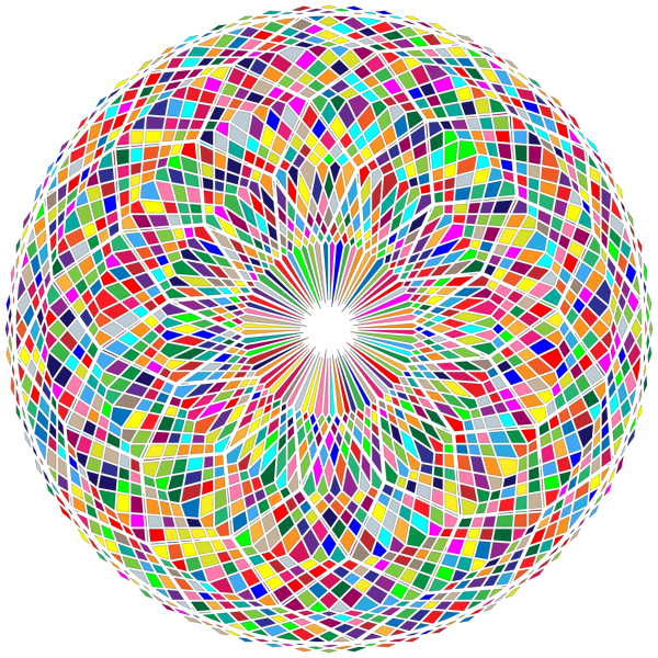 Abstract Circle Colorful Remix