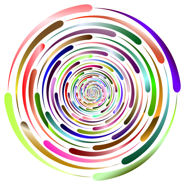 Abstract vortex in many colors