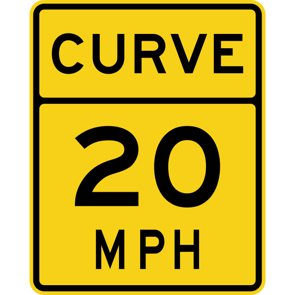 Speed limit 20 roadsign vector image