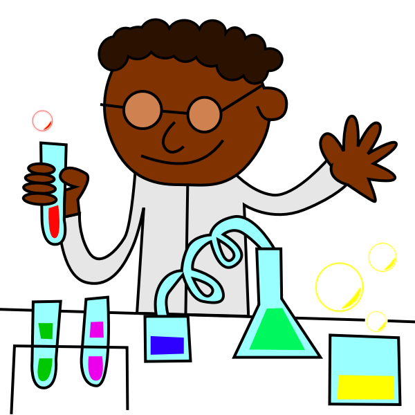 Chemist in a laboratory working