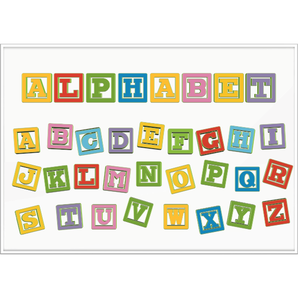 Alphabet letter blocks