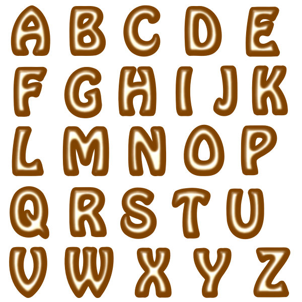 Alphabet16Brown