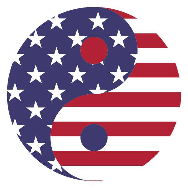 American Flag Yin Yang