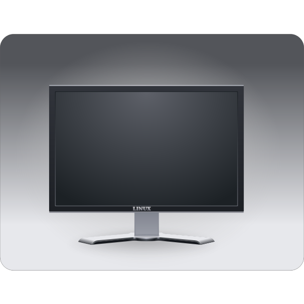 Computer monitor vector illustration