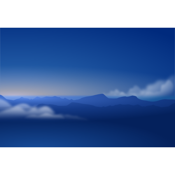 Blue horizon background vector image