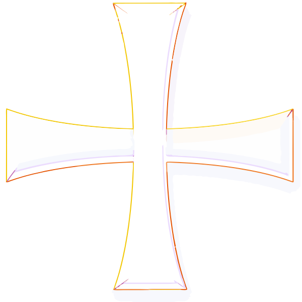 Color Greek cross vector image