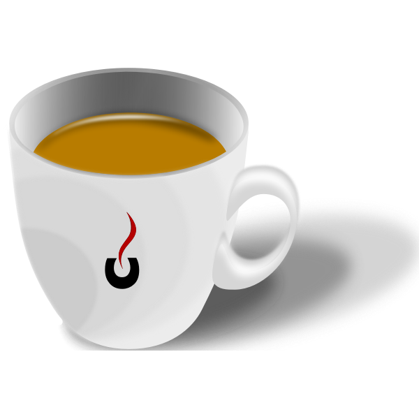 vector graphics of cup of espresso coffee