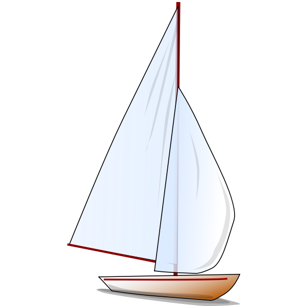 Comic sailboat