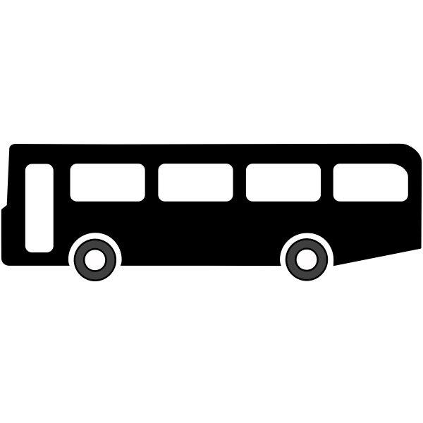 Vector clip art of public transportation bus symbol