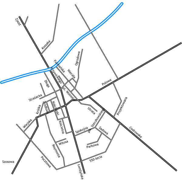 Map of Stawiska in Poland