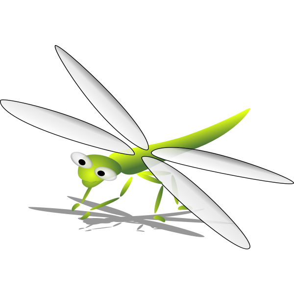 Cartoon dragonfly