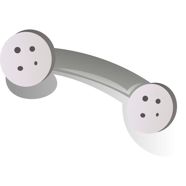 Anonymous phone handset grey