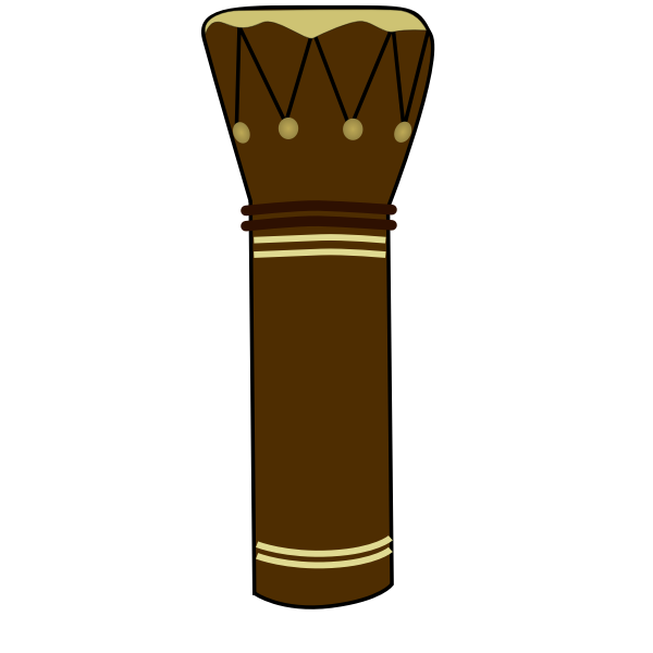 Vector illustration of drum