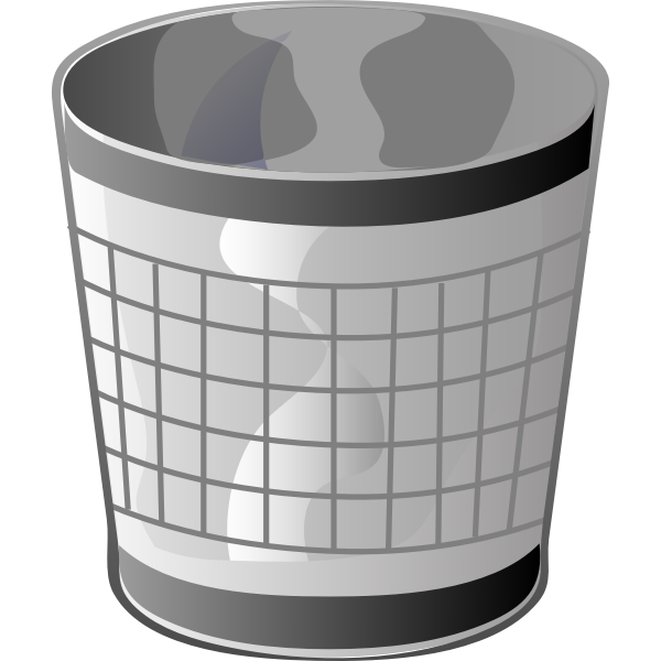 Trash can vector illustration