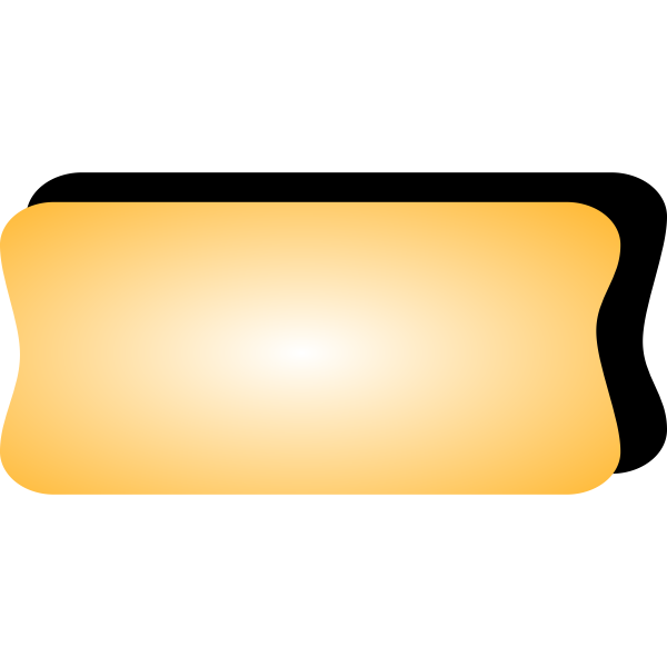 Vector graphics of yellow computer button