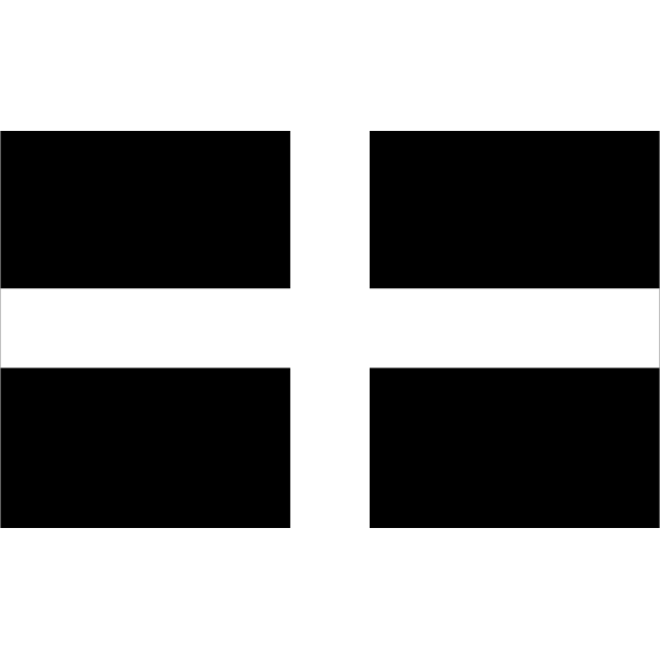 Flag of Cornwall in vector format