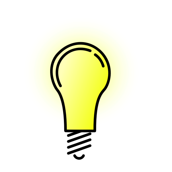 Bright lightbulb vector image