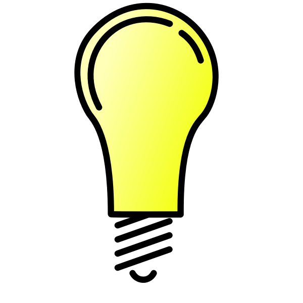 Lightbulb ON vector image