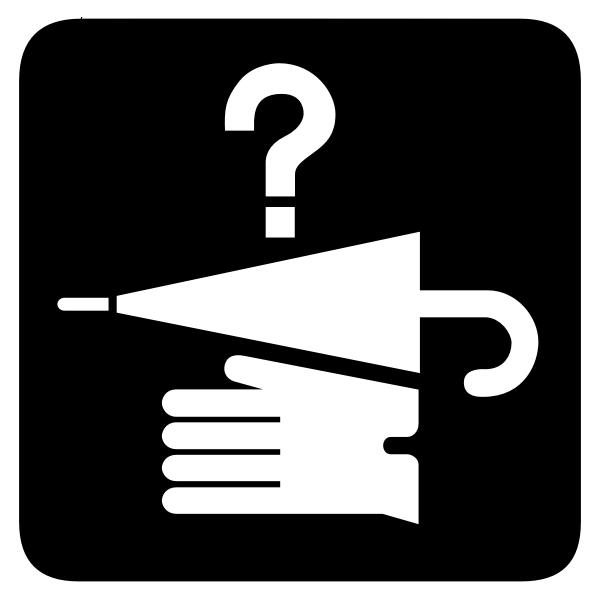 Vector image of lost and found map icon