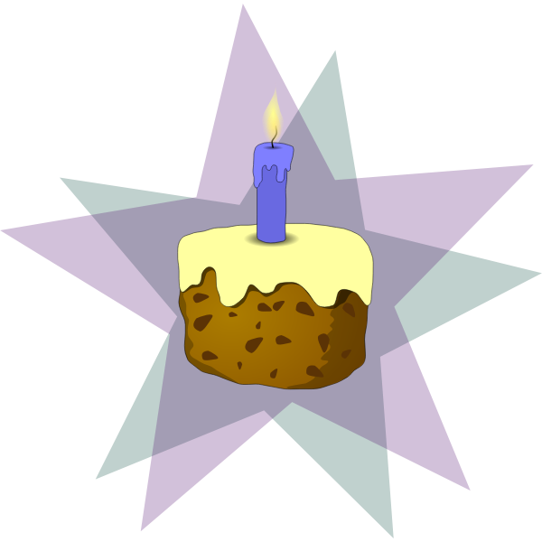 Vector graphics of slice of cake