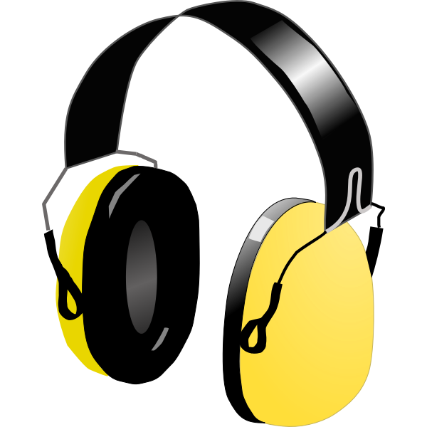 Vector image of headphones