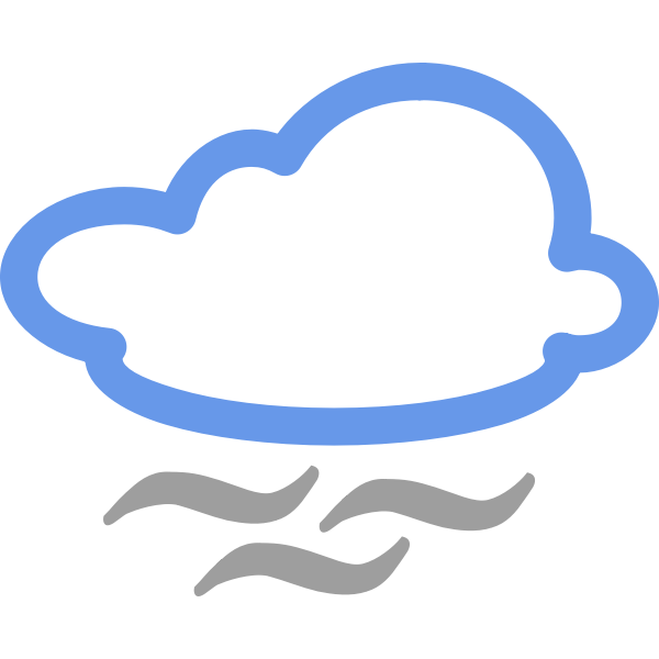 Fog weather symbol vector image